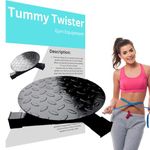 JANA Tummy twister waist twister Thigh twister Light weight steel tummy twister Lose belly waist and leg fat effectively fitness equipment (BLACK)