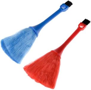 Kuber Industries Computer Brush With Plastic Handle|Computer Keyboard Brush|Kitchen Duster|Laptop Keyboard Brush|Computer Dual Brush|Cleaning Tool For Computer|Pack Of 2|Multicolor