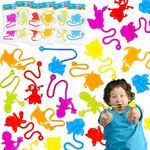 42 Pcs Animal Sticky Hand Elastic Toys Party Favors,Colorful Kids Birthday Toys Supplies,Sensory Toys,Interesting Sticky Hand Toys,Funny Goodie Party Bags Fillers for kids