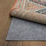 Mohawk Home 2 x 8 1/8 Low Profile Non Slip Rug Pad Felt + Rubber Gripper, Great For High Traffic Areas -Safe For All Floors, Grey