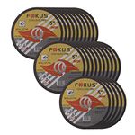 FOKUS Ultra Thin Disc 5'' by 0.045'' Metal and Stainless Steel Cut Off Wheels, 7/8'' Arbor Pack of 25