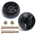 CheeMuii 2 Pack Deck Gauge Wheels Kit Fit for Most 42" 46'' 48'' 50" 52'' and 54" Decks Replace for Husqvarna 532174873 589527301 for Cub Cadet 753-04856A for MTD 133957 174873 734-03058, etc