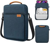 MoKo 9-11 Inch Tablet Sleeve Bag Handle Carrying Case with Shoulder Strap Fits iPad Pro 11 inch, iPad 10th 10.9,iPad 9/8/7th Generation 10.2,iPad Air 5/4th 10.9,iPad 9.7, Tab S8/S9 11", Indigo