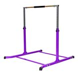 Athletic Bar Purple Gymnastics Pro Training Junior Adjustable Expandable Kip Bar Premium Jungle Gym Home Gym Pull Up Kids Training Gymnasts 3 to 5 FT