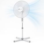 16 Inch White Pedestal Fan, Adjusta