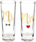 BLUE PANDA Shot Glasses - A Perfect Engagement Gift for the Happy Couple