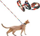 pidan Cat Harness and Leash Set for Walking Escape Proof - Adjustable Pet Harness for Kitten and Small Dogs Lightweight - Multicolor