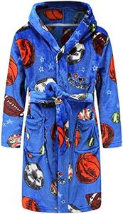 Boys Girls Bathrobes Soft Hooded Bathrobes Sleepwear robe for Girls boys (Ball, 13-14Years)