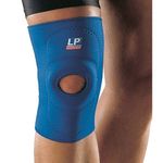 LP 708 Neoprene Open Patella Knee Support by LP (XL, Blue)