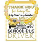 MAOFAED School Bus Driver Gift Bus Driver Thank You Gift Moon Stone Bracelet Healing Crystal Bracelet (kid love bus driver beadCA)