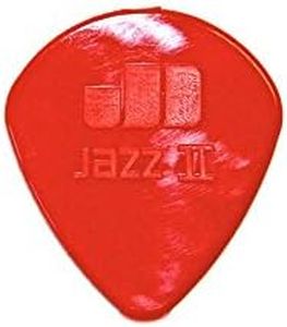 Jim Dunlop 22047138017 47R3N Jazz III 1.38mm Sharp Tip Nylon Guitar Picks, 24-Pack, Red