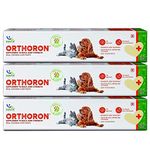 Natural Remedies Orthoron Supplement to Build Joint Strength, Helps Limping and Stiffness, Real Chicken Liver, Easy to Feed Paste, Natural & Safe for Dogs & Cats of All Breeds (Pack of 3-60 ml Each)