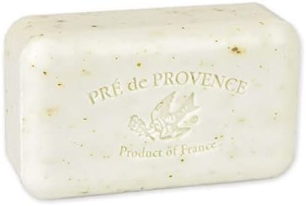 Pre de Provence Artisanal Soap Bar, Natural French Skincare, Enriched with Organic Shea Butter, Quad Milled for Rich, Smooth & Moisturizing Lather, White Gardenia, 5.3 Ounce