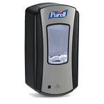 Purell 1928-04 LTX-12 Dispenser, Black and Chrome, 1200 mL, 4-Pack