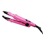 janelove Professional Hair Extensions Iron, Fusion Heat Connector, Pre Bonded Hair Extensions Iron Kit Tool, UK Plug, 210°F-390°F Temperature Adjust (Pink)