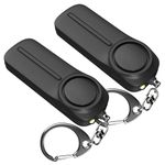 Personal Safety Alarm Keychain for Women – 2 Pack Loud Self Defense Siren Key Chain with Light – Protection Panic Emergency 130 dB Alert Device by WETEN