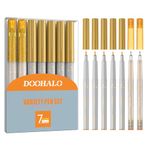 DOOHALO Gold Metallic Glitter Gel Pens Set for Cricut Maker 3/Maker/Explore 3/Air 2/Air,Variety Medium Point Tips Marker Pens for Scrap-Booking,Drawing,Coloring,Writing,calligraphy