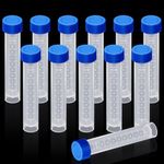 Konohan 12 Pcs Replacement Test Tubes for Aquarium Test Kits, 10ml Plastic Frozen Self Standing Test Tubes with Scale line for Aquarium Water Testing