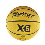 MacGregor Intermediate Size Multicolor Basketball, Yellow