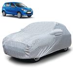 Autofy 100% Waterproof Car Cover SilverTech Fabric for Maruti Suzuki Alto K10 / Alto 800 [Year 2018 Onwards] - Dust & UV Proof Car Cover with Soft Cotton Flock Layer Inside for Paint Protection