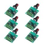 AEDIKO 6pcs 1.8v 3v 5v 6v 7.2v 12v 2A 30W Low Voltage DC Motor Speed Controller PWM 1803BK 1803B Adjustable Driver Switch