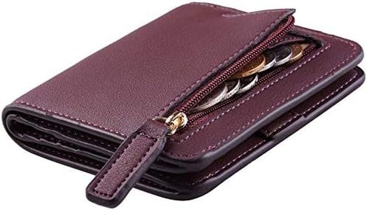 Toughergun Wallet Women Rfid Blocking Small Compact Bifold Luxury Leather Pocket Wallet Ladies Mini Purse with ID Window