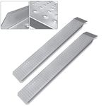 Aufun 2 pieces Ramps up to 400 kg non-slip loading ramp made of galvanized steel, anti-slip loading ramp for trailer, motorcycle, ATV quad, 160 x 23 cm