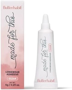 FlutterHabit Made for This Adhesive Clear Lash Glue for Eyelash Extensions - Your Ultimate All-Day Hold Lash Cluster Glue for Effortless, Stunning, and Long-Lasting Eyelashes - All-in-one Lash Glue