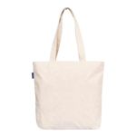 Gujvilla Canvas Tote Bags for Women with Zip, College Bag for Girls, 100% Organic Cotton Tote Bag for Traveling & Daily Use (2 pack)