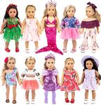 ebuddy 10-Sets Fashion Doll Clothes