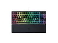 Razer Ornata V3 TKL Gaming Keyboard: Low-Profile Keys - Mecha-Membrane Switches - UV-Coated Keycaps - Backlit Media Keys - 8-Zone RGB Lighting - Spill-Resistant - Magnetic Wrist Wrest - Classic Black