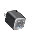 Anker USB C GaN Charger 30W, 511 Charger (Nano 3), PIQ 3.0 Foldable PPS Fast Charger, Anker Nano 3 for iPhone 14/14 Pro/14 Pro Max/13 Pro/13 Pro Max, Galaxy, iPad (Cable Not Included) - Phantom Black