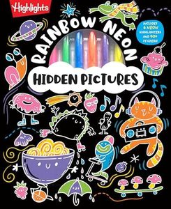 Rainbow Neon Hidden Pictures (Highlights Hidden Pictures Coloring Kits)