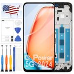 Screen Replacement for Motorola Moto G Power 2024 5G LCD Screen Display Touch Panel Digitizer Assembly Repair Parts with Frame G Power 5G 2024 XT2415 XT2415-1 XT2415-3 XT2415-5 6.7"