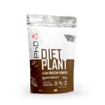 PhD Nutrition Diet Plant, Vegan Protein Powder Plant Based, Belgian Chocolate, High Plant Protein, 20 Servings Per 500g Bag