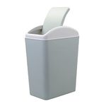 Parlynies Waste Can, Garbage Can with Lid, Trash Can, 1 Pack (Blue)