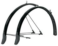 SKS GERMANY BLUEMELS Cable Line 28 Inch 55 Set Mudguard Set, Bicycle Accessories, Wheel Protection (Sandwich Construction, Robust and Bend-resistant, Cable Management System, Integrated Cable Duct for