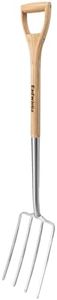 Eadwiella Pitchforks for Gardening Compost Digging Spading Cultivating Aerating Garden Fork Heavy Duty Yard Fork Gardening 4 Prong Compost Spade Fork 43 Inch Steel Pitchfork with D-Handle