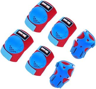 Youth/Kids Knee Pads Elbow Pads Wrist Guards Protective Gear Set for 3-15 Years Child Roller Skates, Skateboard, Cycling, Inline Skating, BMX Bike, Scooter Riding and Other Outdoor Sports