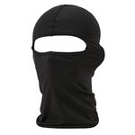 Balaclava Tactical Face Mask Hood Neck Gaiter 1 Pack (Black)