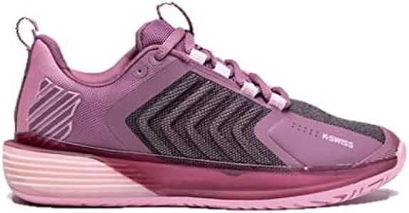 K-Swiss Women's Ultrashot 3 Tennis Shoe, Grape Nectar/Cameo Pink, 8.5 M