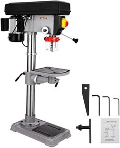 13 in Benchtop Drill Press, 7.5 Amp 120V Pure Copper Motor, 288-3084 RPM Variable Speed Cast Iron Bench Drill Press, 0-45°Tilting Worktable, Tabletop Drilling Machine for Wood Metal