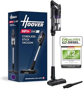 Hoover HF1 Plus Akku Staubsauger mit Anti-Haarverwicklung, Parkfunktion, Staubsauger kabellos mit XL Staubbehälter & LED-Licht, 45min Laufzeit, ideal für Allergiker, Teppich/Hartböden/Auto