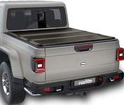 FeeTUO FRP Hard Tri-Fold Tonneau Cover Truck Bed for 2020-2025 Gladiator JT 5FT/60.3inch |for Models with or Without The Deck Rail System|
