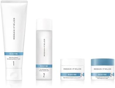 Rodan + Fields Redefine Regimen | Skincare Kit Includes Clay Cleanser, Toner, Triple Defense Cream, & Overnight Cream | Skin Care Gift Set for Women