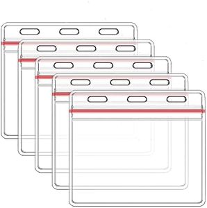Durable Plastic Name Tag Holder - Extra Thick Immunization Card Protector - Reusable Covid Plastic Card Protector - Card Protector Waterproof - 4 x 3 Card Holder Protector - Pack of 20