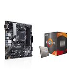 Micro Center AMD Ryzen 5 5600 6-Core, 12-Thread Unlocked Desktop Processor with Wraith Stealth Cooler Bundle with Prime B450M-A II AMD AM4 (Ryzen 5000, 3rd/2nd/1st Gen Ryzen) Micro ATX Motherboard