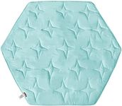 Hexagon Playpen Mattress Mat Blue, Non Slip Playpen Mat for Regalo Play Yard Six Pannel Playpen and Summer Pop ‘n Play Portable Playard, Kids Tent Mat Hexagon Rug Mat