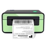 Shipping Label Printer, POLONO 4x6 Thermal Printer, Shipping Label Printer for Small Business, Sticker Printer Compatible with Shopify, Ebay, UPS, FedEx, Amazon, Etsy, Support Windows, Mac, Green