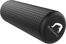 Bodylastics EVA Dotted Foam Roller for Deep Tissue Massage, Relief from Sore Muscles Pain, Pre & Post Exercise Fitness Workout Sessions (Black, 45cms)